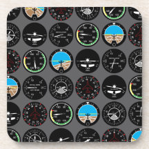 Flight Instruments Drink Coaster