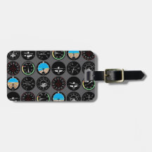 Flight Instruments Travel Bag Tag