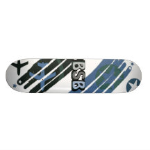 Flight/Navy Skate Board Deck