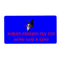 FLIGHT OF THE FAIRY SHIPPING LABEL