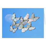 Flight Of The White Morphos Greeting Card
