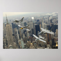 Flight over New York Print