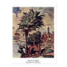 Flight To Egypt By Piero Di Lorenzo Post Cards