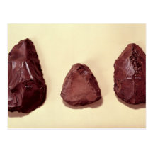 Flint axe heads post card