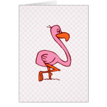 Flip Flamingo Greeting Cards