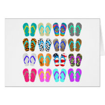Flip-Flop Chart Greeting Cards