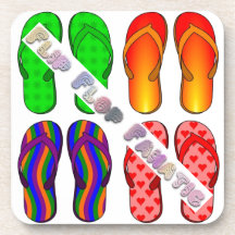 Flip-Flop Fanatic Beverage Coaster
