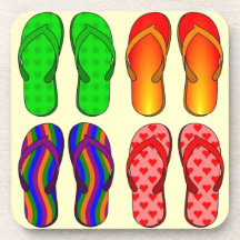 Flip-Flop Fun Drink Coasters