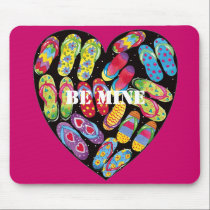 flip-flop heart- mousepad mousepads
