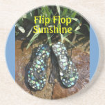 Flip Flop Sunshine Beverage Coasters