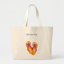Flip Flop Tote by SRF Canvas Bag
