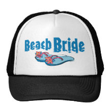 Flip Flops Beach Bride Mesh Hats
