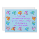 Flip-Flops Border Invitation
