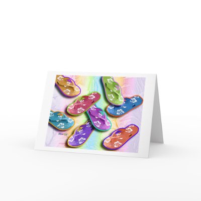 FLIP FLOPS Cards by PopArtDiva