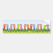 Flip Flops Fun In The Sun Long / Bumper Sticker
