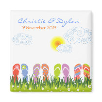 Flip Flops Having Fun in the Sun Save-the-Date