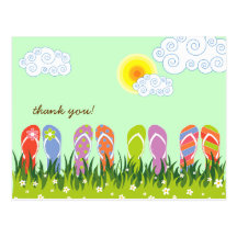 Flip Flops Having Fun in the Sun TQ / Invitation / Post Card