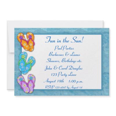 Flip-Flops Invitation by StarStock