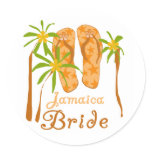 Flip Flops Jamaica Bride stickers