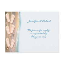 Flip Flops on the Beach RSVP Postcard