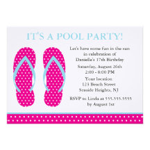 Flip Flops Party Invitations