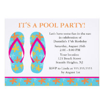 Flip Flops Party Invitations