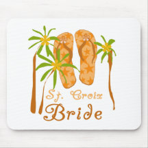 Flip Flops St. Croix Bride Mouse Pad