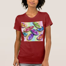 FLIP FLOPS Womens Dark Tees