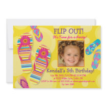 Flip Out!  Flip-flops Party Invitation