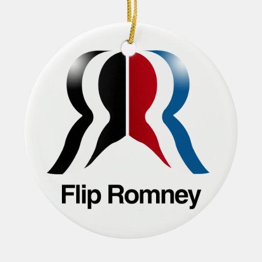 Flip Romney -.png Christmas Tree Ornament