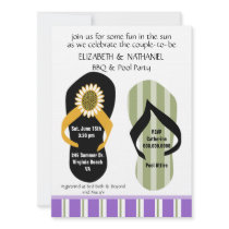 Flippin Out Couples Wedding Shower Pool Party Invitations