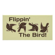 Flipping the Bird Custom Photo Card