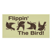 Flipping the Bird Custom Photo Card