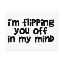 Flipping You Off Post Card