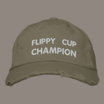 Flippy Cup Champion embroidered hats