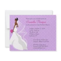 Flirty Lilac 2 Bridal Shower Invitation
