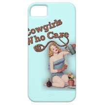 Flirty Retro Pinup Country CowGirls iphone5 case iPhone 5 Case
