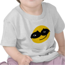 Flirty sunglasses smiley face t shirt