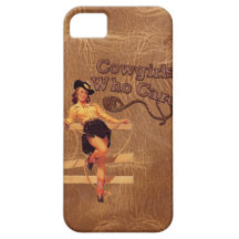 Flirty Vintage Retro Rodeo Country CowGirl iphone5 iPhone 5 Covers