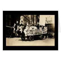 Float in Labour Day Parade New York City 1909 Card