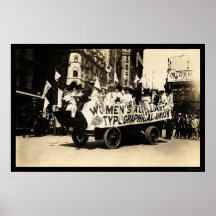 Float in Labour Day Parade New York City 1909 Poster