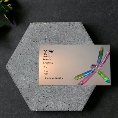 Floating Dragonfly Business card by jade426