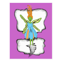 Floating Fairy Post Card