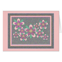 Floating Flowers 3 Card