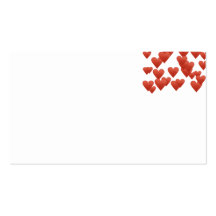 floating hearts business card template