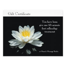 Floating Lotus Flower Certificate Personalized Invites