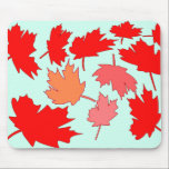 Floating Maple Leaves mousepads