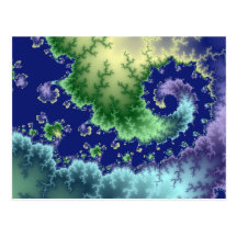 Floating Out  - Fractal Postcard