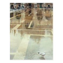 "Floating Palace" Architecture Watercolor Post Card