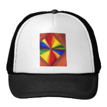 Floating Rainbow colour Diamond Hat